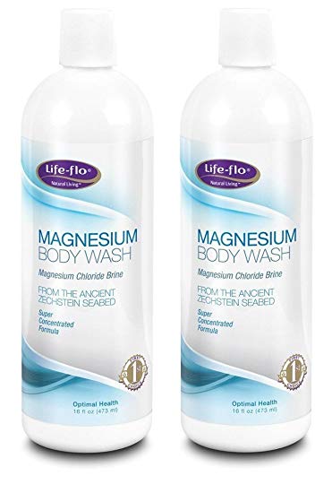Magnesium Body Wash Life Flo Health Products 16 oz Liquid Pack of 2