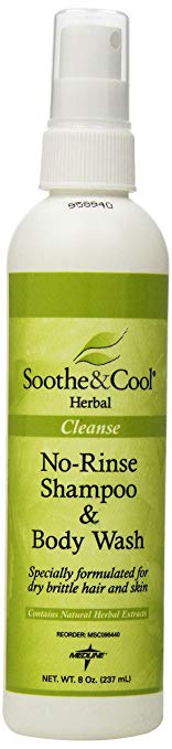 Medline Soothe and Cool Herbal Shampoo and Body Wash, 8 Ounce, 12 Count