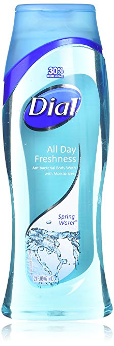 Dial Clean & Refresh Body Wash, Spring water, 21-Ounce Bottles (Pack of 6)