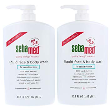 Sebamed Paraben-Free Face and Body Wash With Pump for Sensitive and Delicate Skin pH 5.5 Ultra Mild...