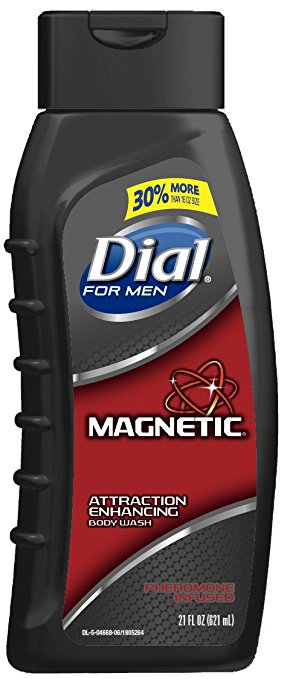 Dial for Men Body Wash, Magnetic Pheromone Infused Attraction Enhancing Formula, 21 Fluid Ounces (Pack of 6)
