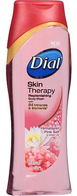 Dial Skin Therapy Replenishing Body Wash, Himalayan Pink Salt & Water Lily 16 oz (Pack of 8)