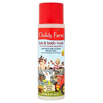 Childs Farm Caked in Mud! Organic Sweet Orange Hair & Body Wash for Dirty Rascals (250ml) - Pack of 6