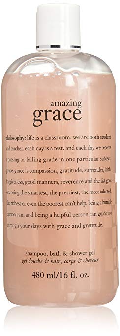 philosophy amazing grace milk-based shampoo, bath & shower gel 16 fl oz (473.2 ml)