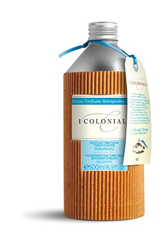 I Coloniali Invigorating Tibetan Shower Cream, Rhubarb, 500 Gram