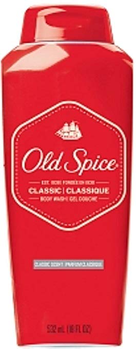 Old Spice Body Wash Classic Scent 18 oz (Pack of 7)