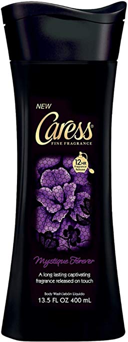 Caress Mystique Forever Fragrance Release Body Wash 13.5 .oz (Pack of 6)
